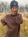 DAMSKA BLUZA LONG BRĄZOWA