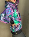 DAMSKA BLUZA HOODIE FIOLETOWE LIŚCIE