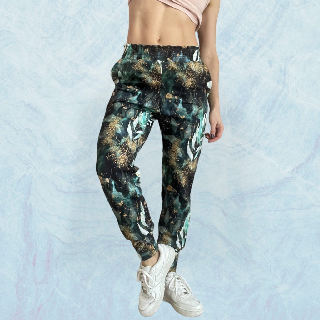 Spodnie dresowe damskie z wysokim stanem