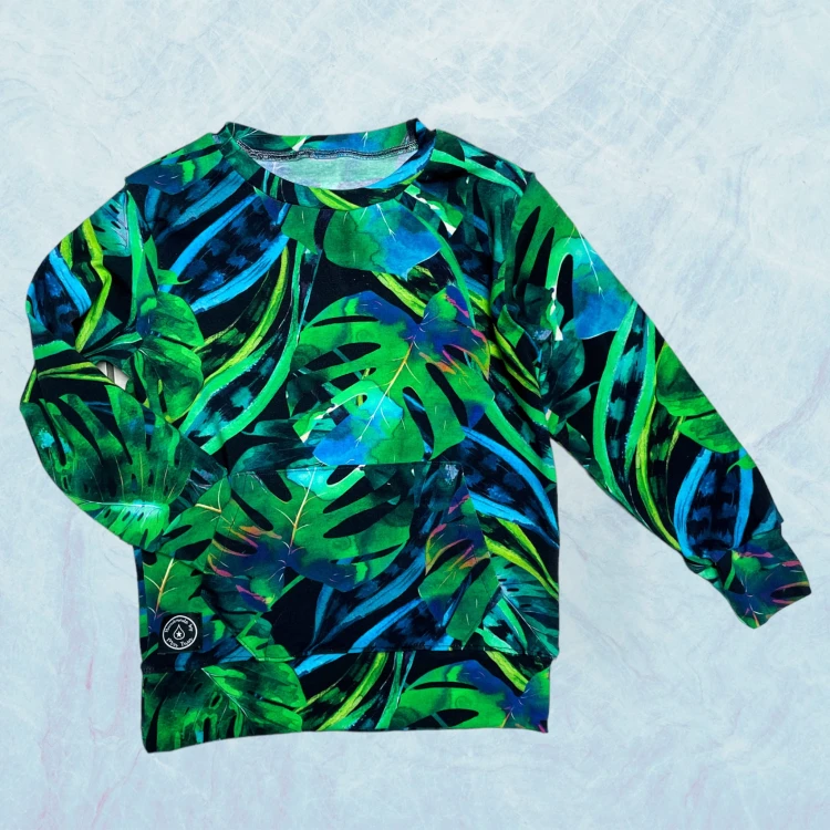 BLUZA MONSTERA AKWARELA