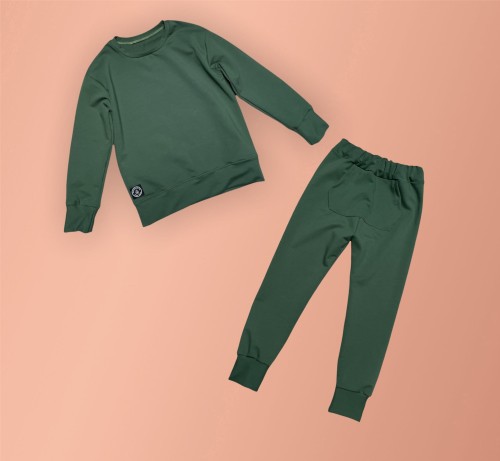 bluza ZGASZONA ZIELEŃ i spodnie BAGGY