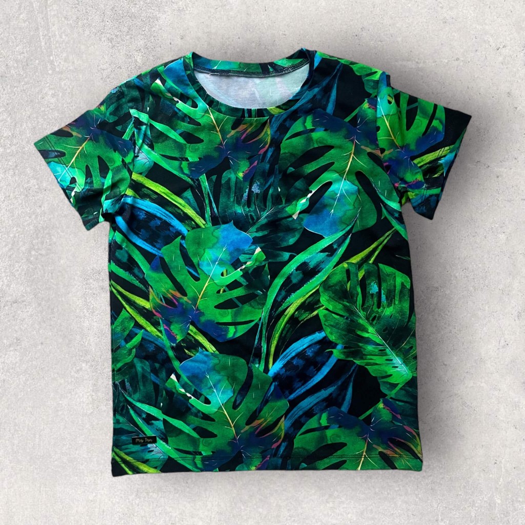 Chłopięca koszulka  MONSTERA AKWARELA