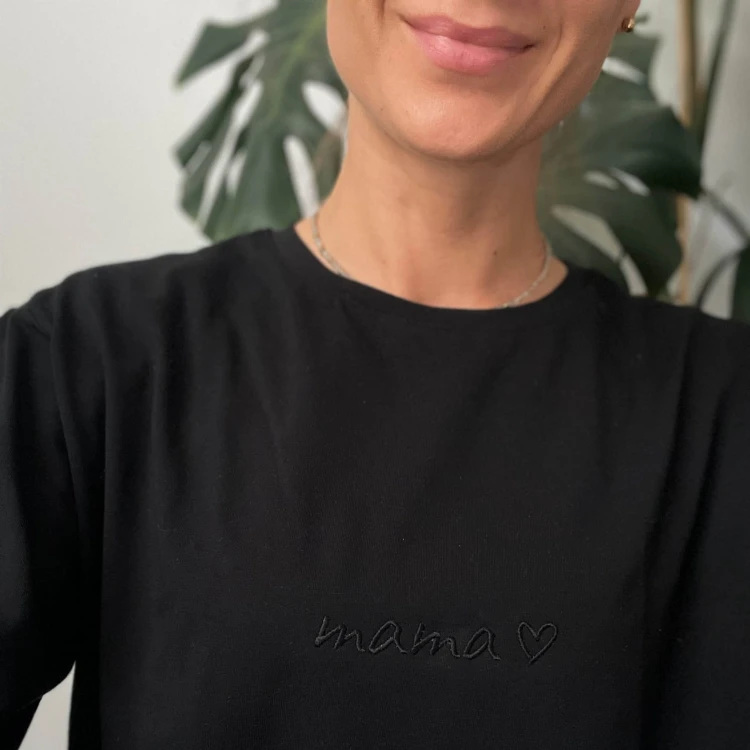 Damska bluzka MAMA czarna