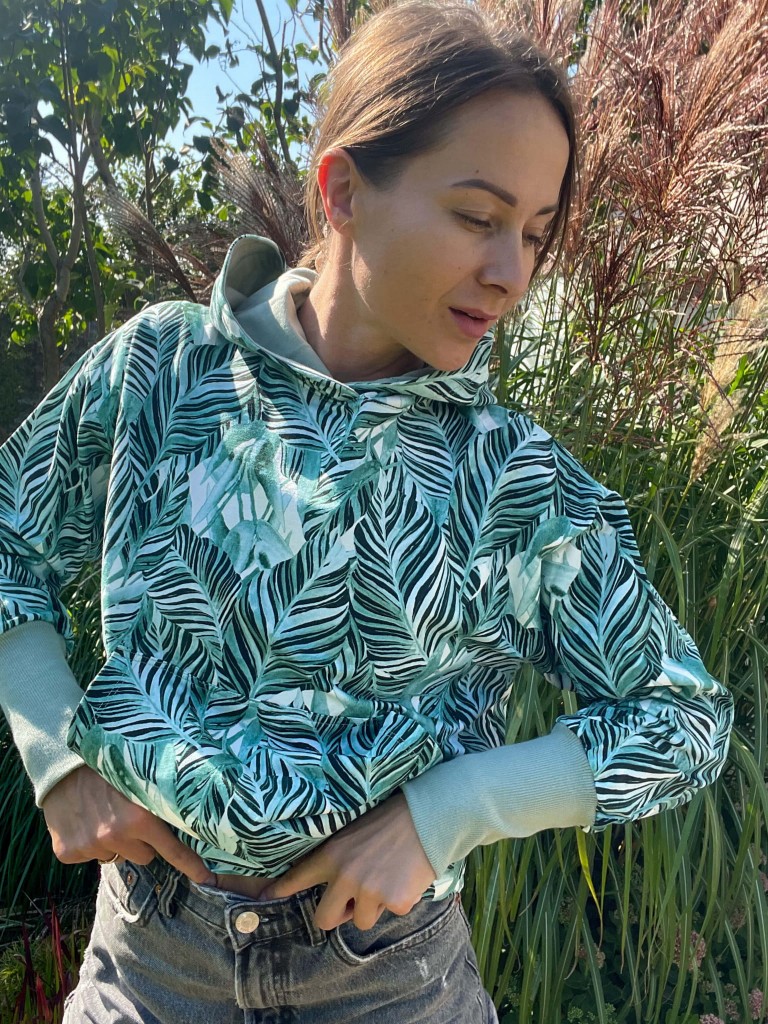 Damska bluza LIŚCIE BANANOWCA oversize