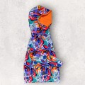 Bluza z kapturem POMARAŃCZOWA ABSTRAKCJA