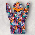 Bluza z kapturem POMARAŃCZOWA ABSTRAKCJA