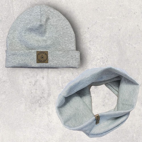 Czapka BEANIE szary melanż