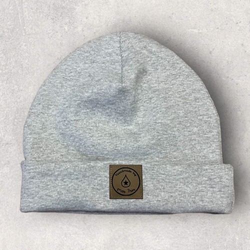 Czapka BEANIE szary melanż