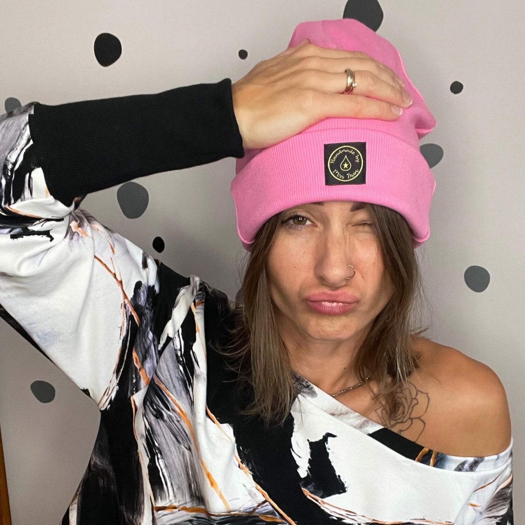 Czapka BEANIE barbie pink