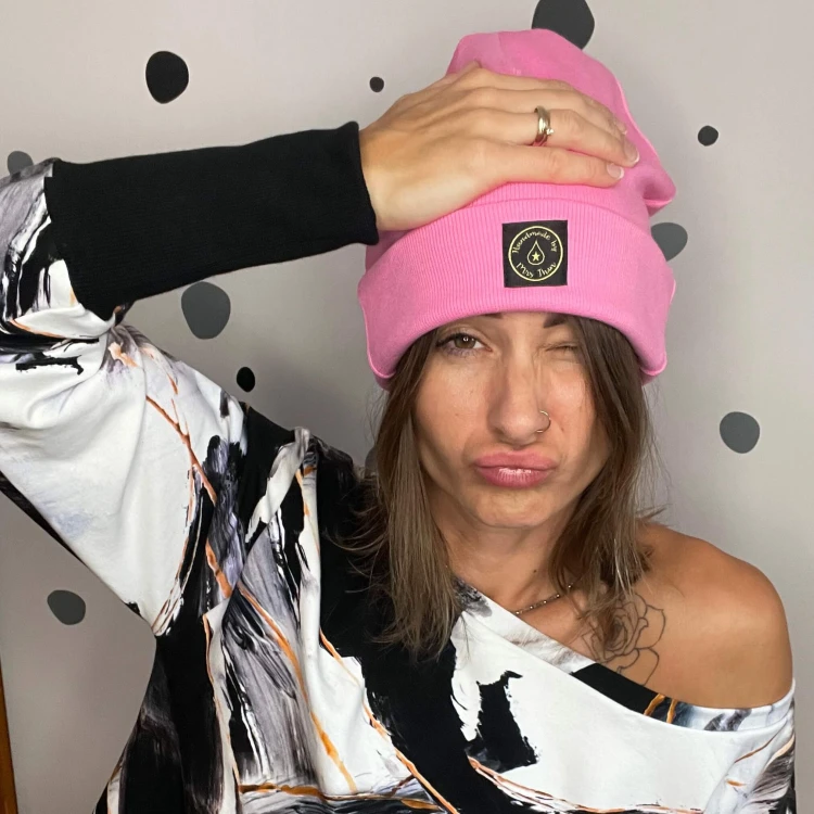 Czapka BEANIE barbie pink