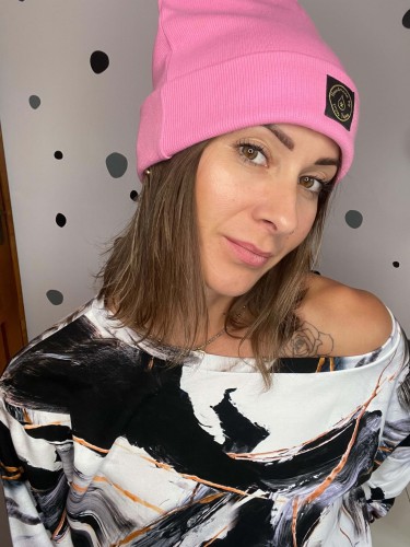 Czapka BEANIE barbie pink