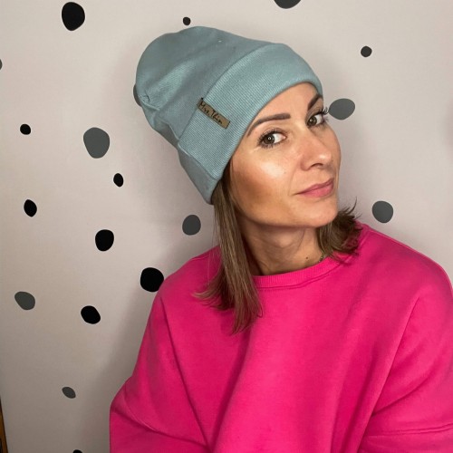 Czapka BEANIE mineral blue