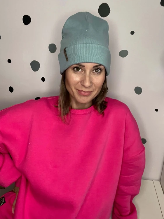 Czapka BEANIE mineral blue