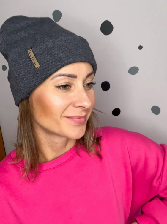 Czapka BEANIE grafit