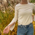 Longsleeve MIA beżowy