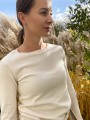 Longsleeve MIA beżowy