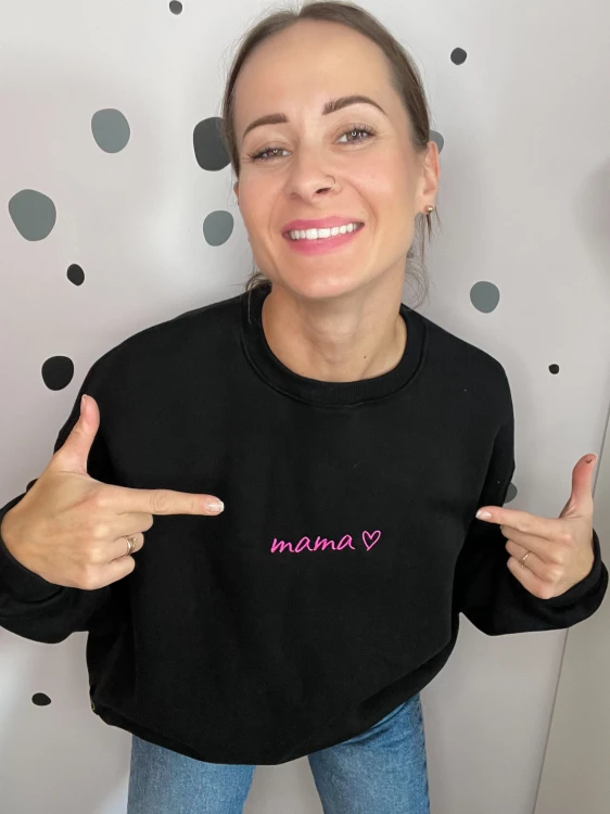 Bluza MAMA czarna