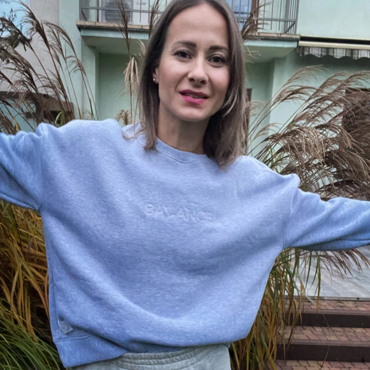 BLUZA balance SZARA