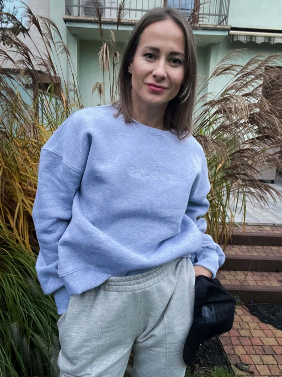 BLUZA balance SZARA