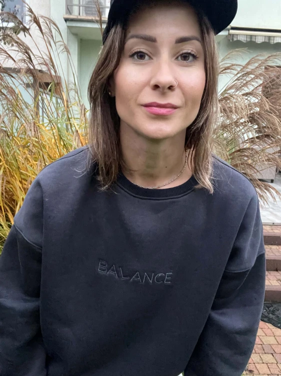 BLUZA balance ANTRACYT
