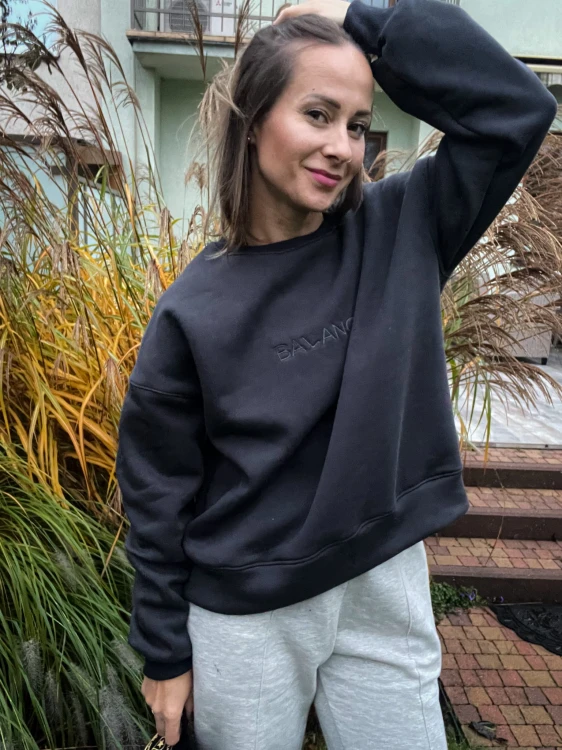 BLUZA balance ANTRACYT