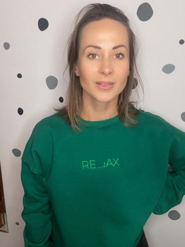 Bluza RELAX  butelkowa zieleń