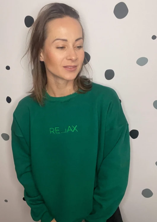 Bluza RELAX  butelkowa zieleń