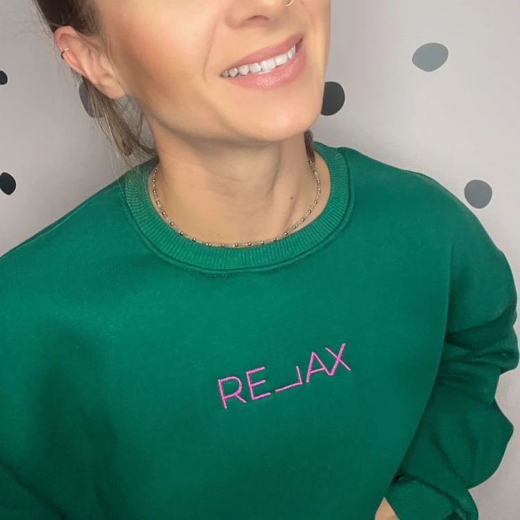 Bluza RELAX  butelkowa zieleń