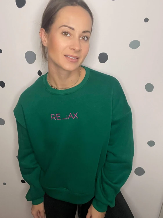 Bluza RELAX  butelkowa zieleń