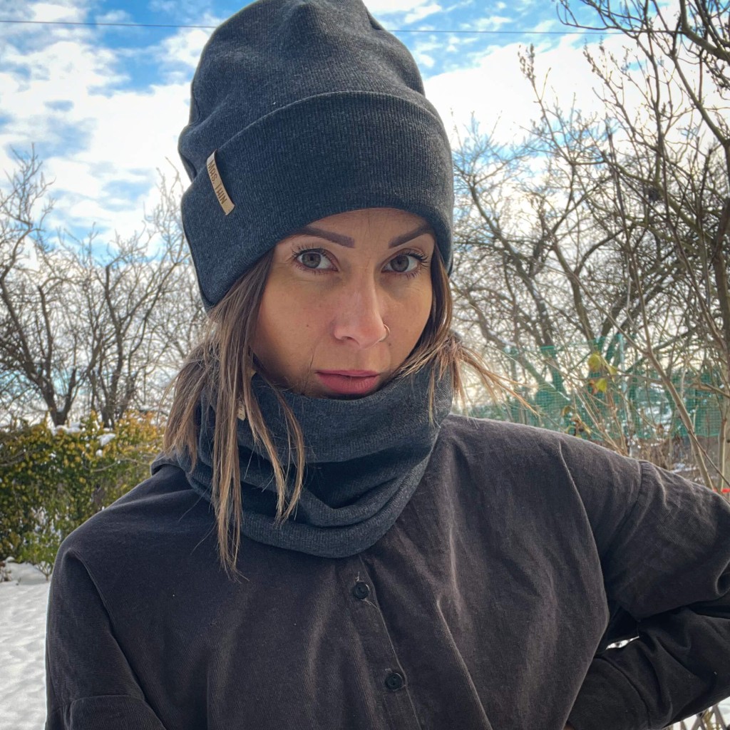 Czapka BEANIE grafit