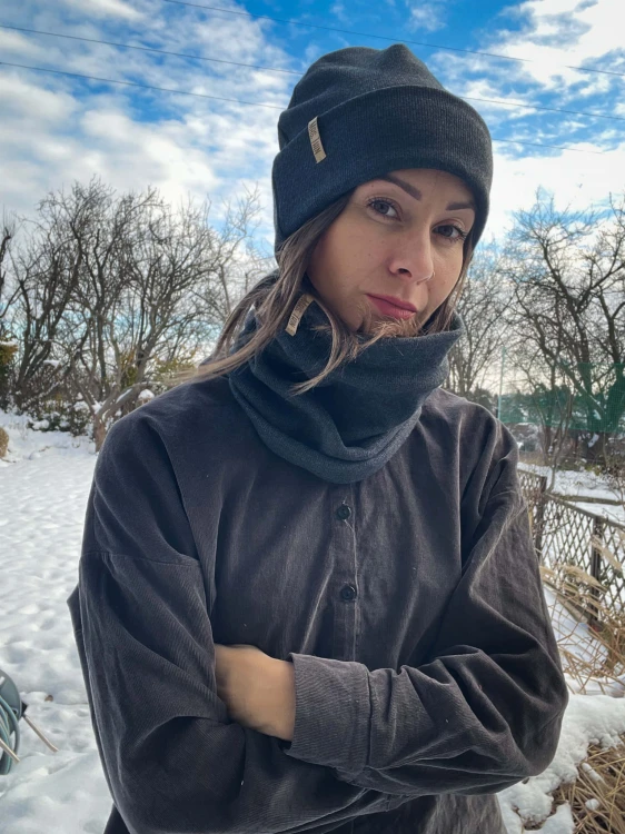 Czapka BEANIE grafit