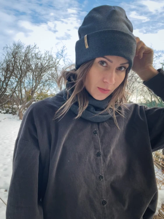 Czapka BEANIE grafit