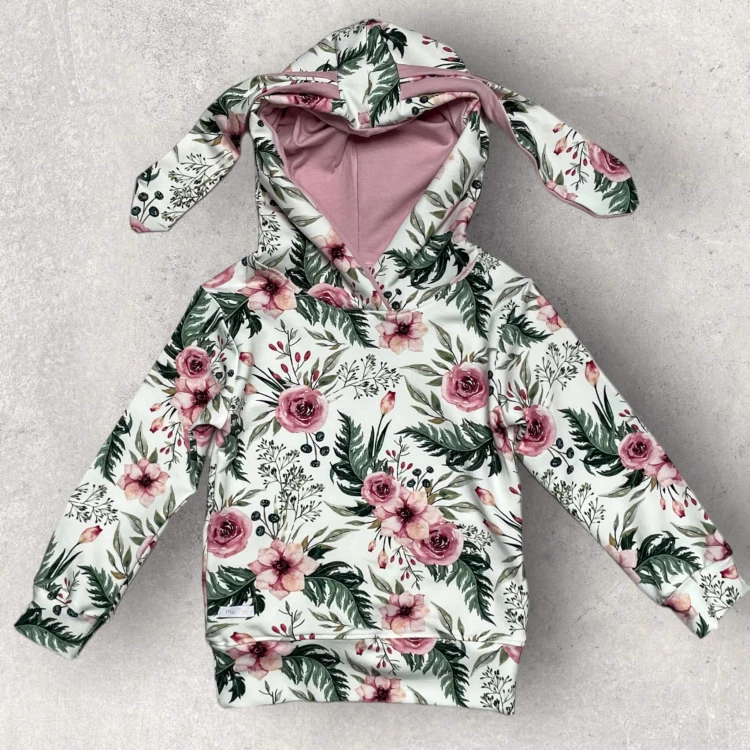 Dziewczęca bluza Krolik wzór In garden