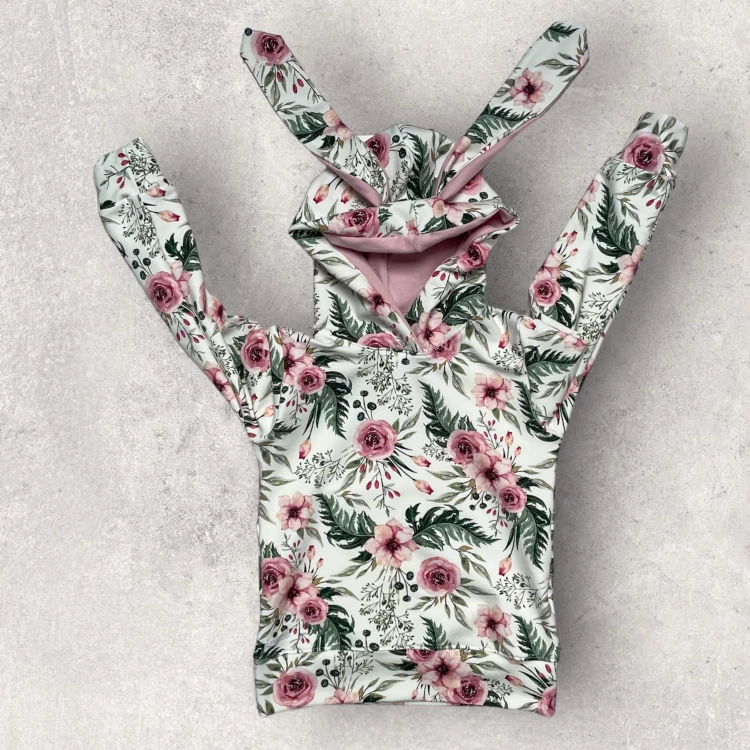 Dziewczęca bluza Krolik wzór In garden