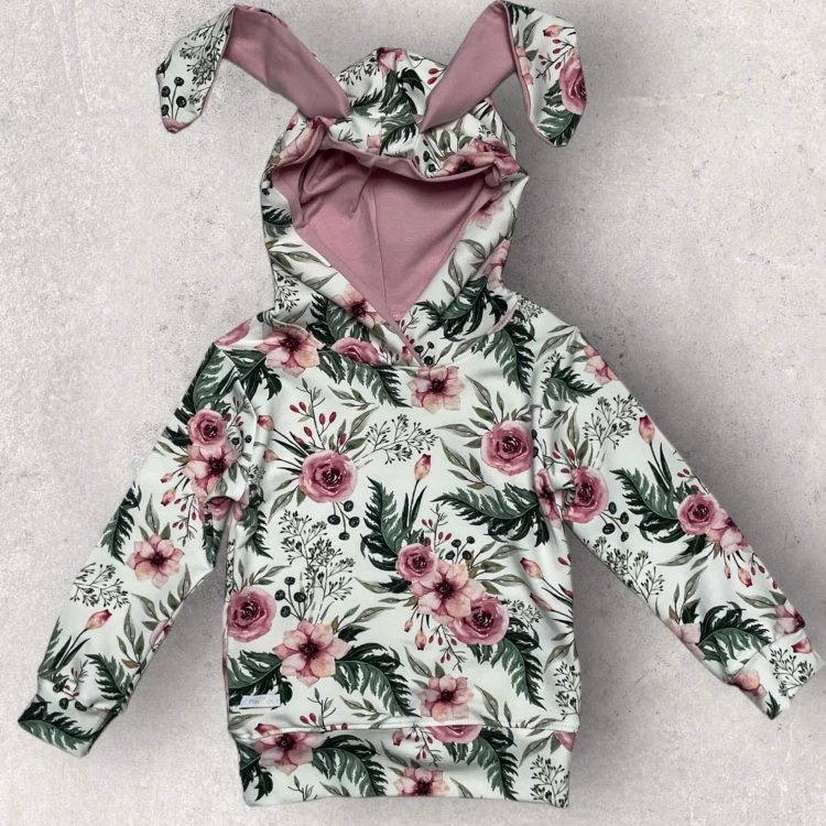 Dziewczęca bluza Krolik wzór In garden