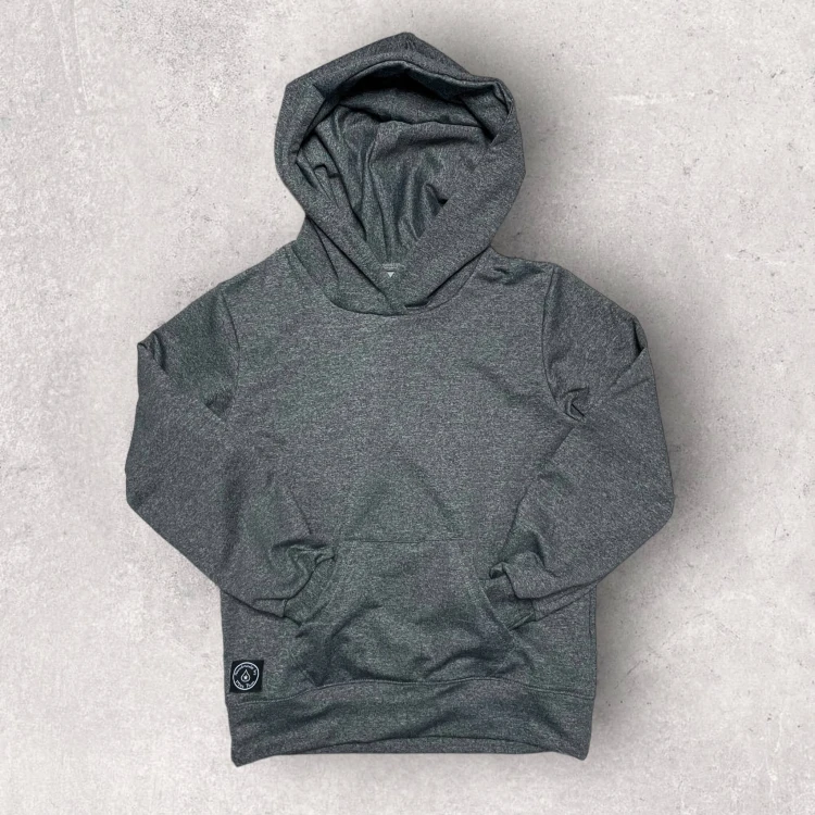 Męska bluza z kapturem pieprz i sól