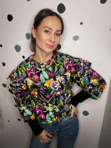 DAMSKA BLUZA BUFF KWIATY ORIENTU