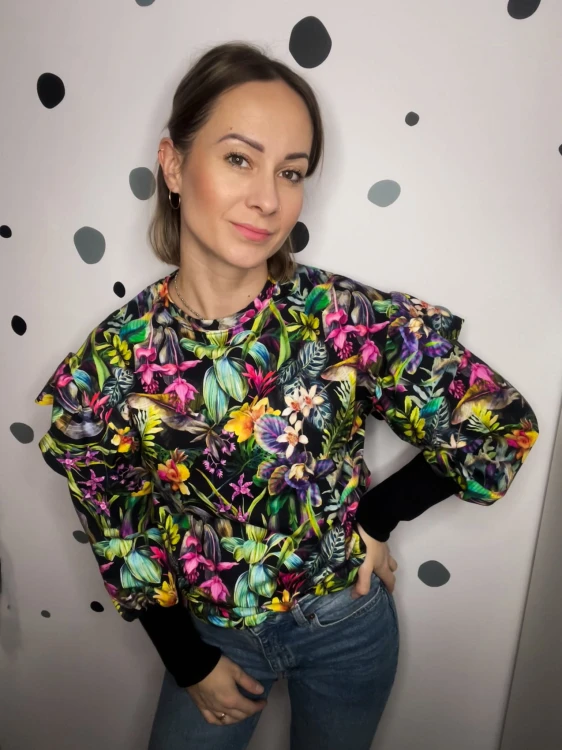 DAMSKA BLUZA BUFF KWIATY ORIENTU
