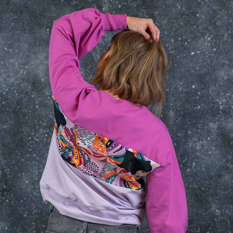 Bluza PATCHWORK DELIGHT monstera