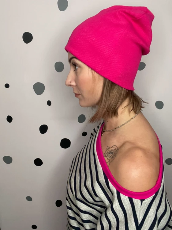 Czapka SMERFETKA magenta