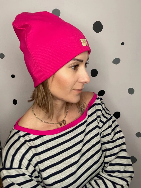 Czapka SMERFETKA magenta