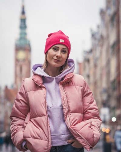 Czapka SMERFETKA magenta
