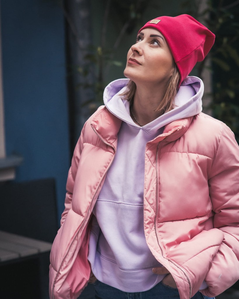 Czapka SMERFETKA magenta