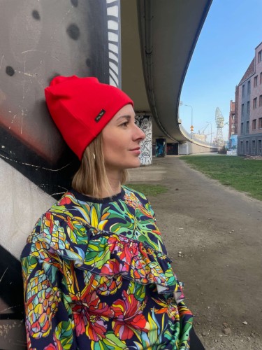 Czapka SMERFETKA czerwona