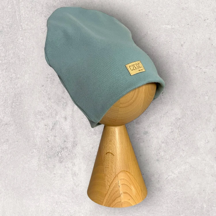 Czapka dziecięca CZEŚĆ mineral blue