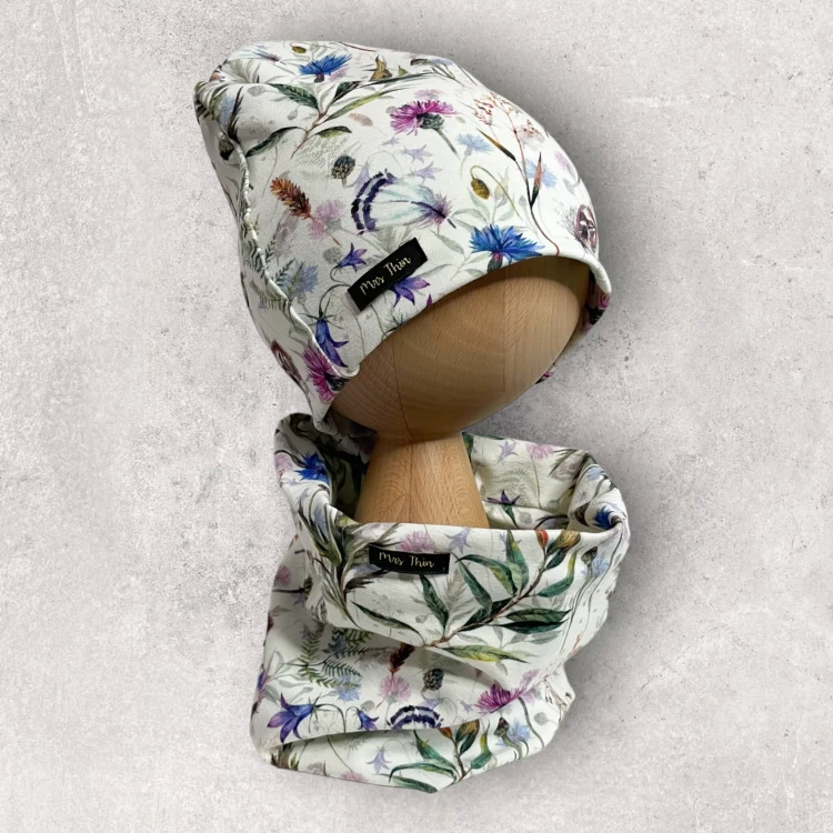Czapka dziecięca SMERFETKA łąka