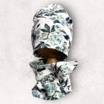 Czapka dziecięca - SMERFETKA - piwonie