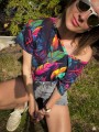 Koszulka V-neck NEW JUNGLE