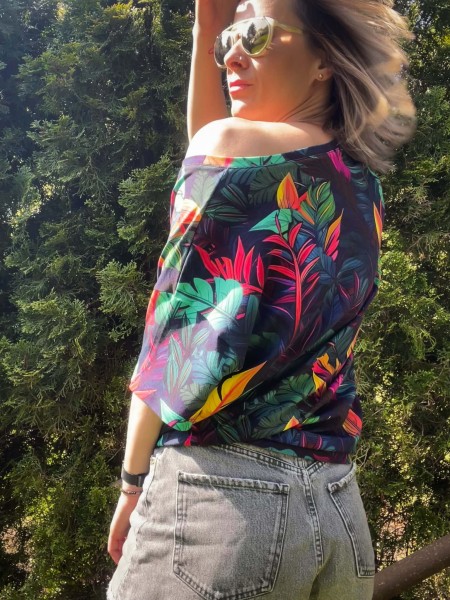 Koszulka V-neck NEW JUNGLE