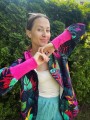 Rozpinana bluza NEW JUNGLE pink